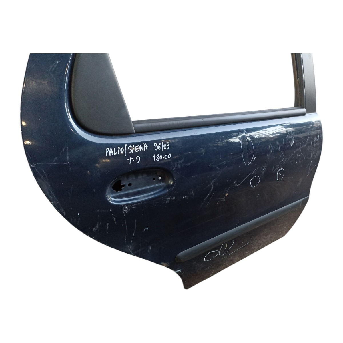 Porta Traseira Direita Fiat Palio Siena 1996 A 2003  Traseira Direito Azul 2