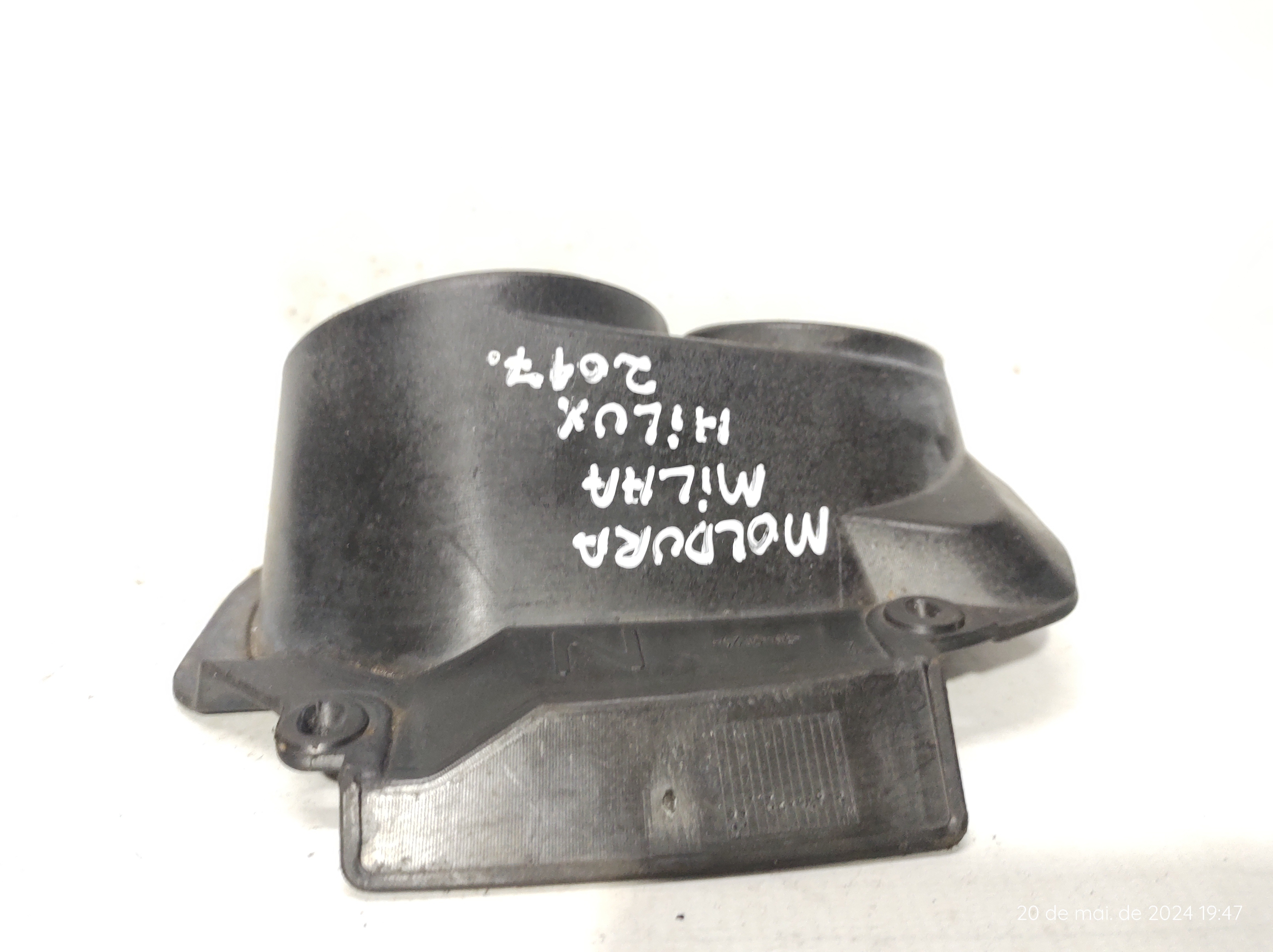 Moldura Farol Milha Neblina Esquerdo Hilux 2017 Original Preto Esquerdo 4