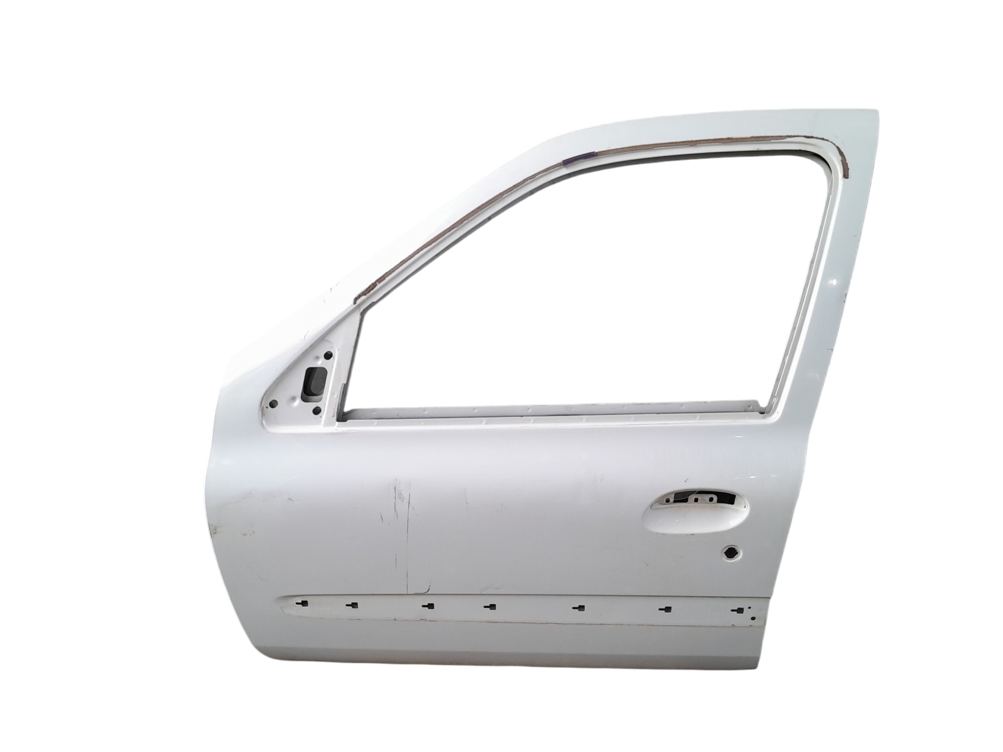 Porta Dianteira Esquerda Renault Clio 2003 C/detalhe Dianteira Esquerdo Branco 2
