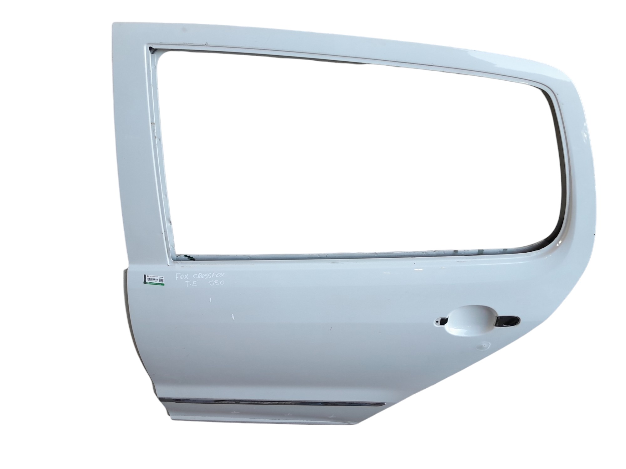 Porta Traseira Esquerdo Volkswagen Fox Crossfox  Traseira Direita Branco 2