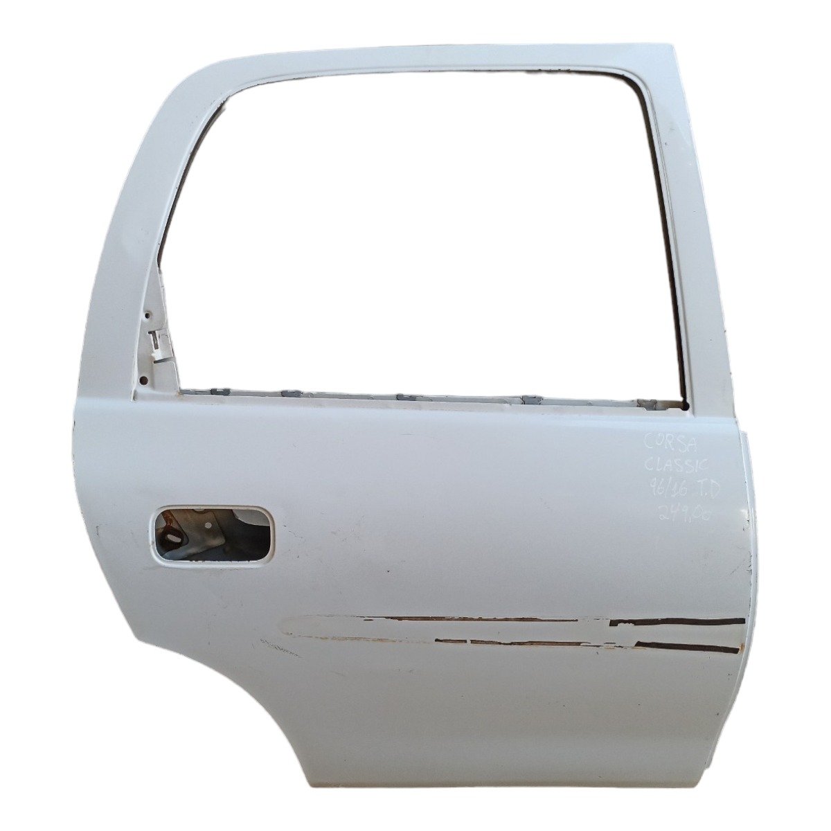 Porta Traseira Direita Corsa Classic Gm 1996 A 2016 Original Traseira Direito Branco 1