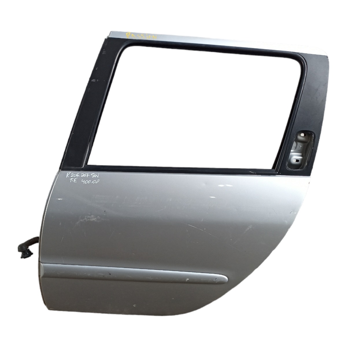 Porta Traseira Esquerda Peugeot 206 207 Sw Filé Traseira Esquerdo Prata