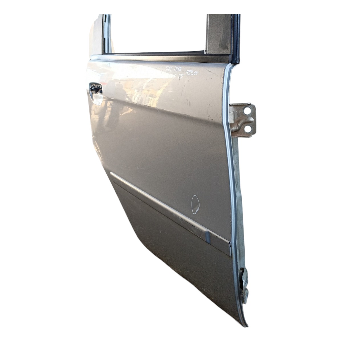 Porta Traseira Direita Fiat Idea 2004/2010 Original Traseira Direito Prata 4