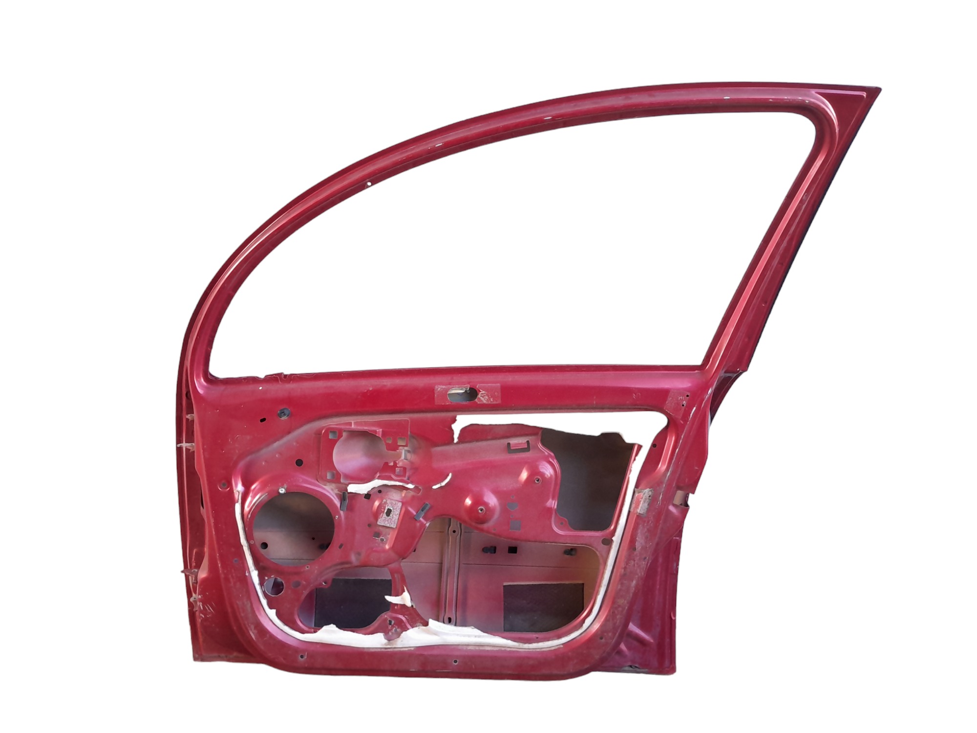 Porta Dianteira Direita Citroen C3 2003/12 Filé Original Dianteira Vermelho 4