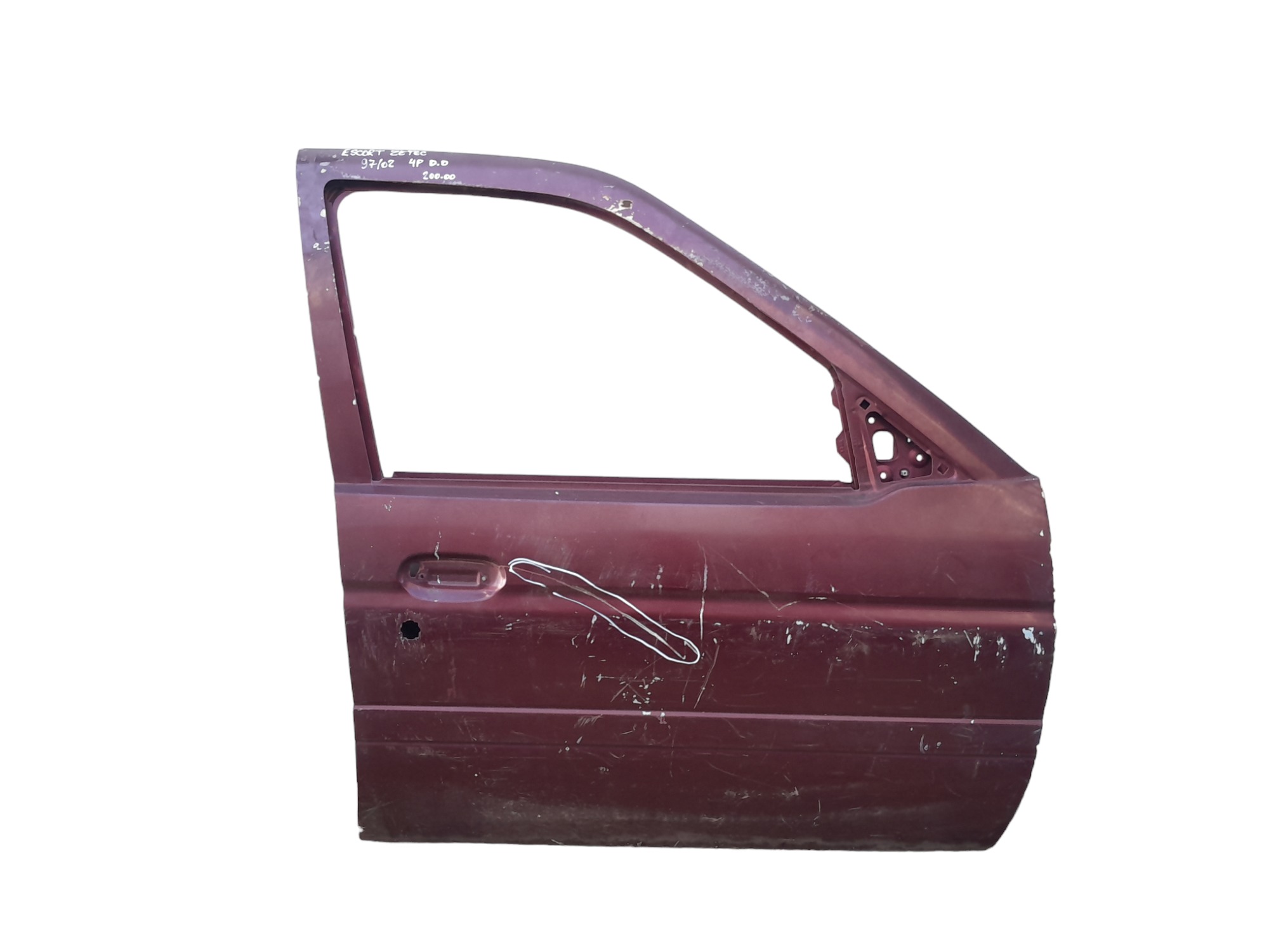 Porta Dianteira Direita Ford Escort Zetec 1997/02 Original  Dianteira Direito Vermelho 1