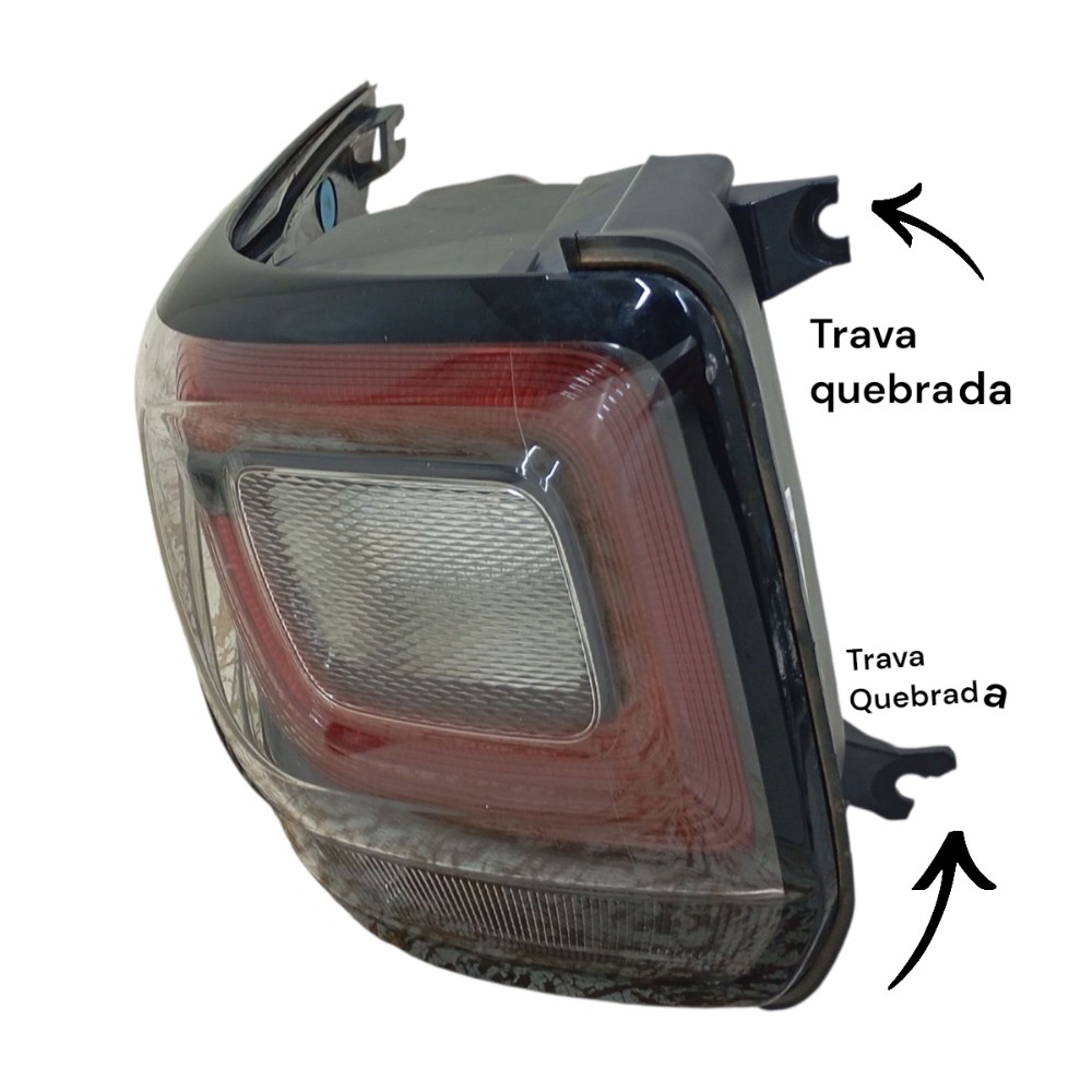 Lanterna Traseira Esquerda Strada 20/23 Com Quebrado