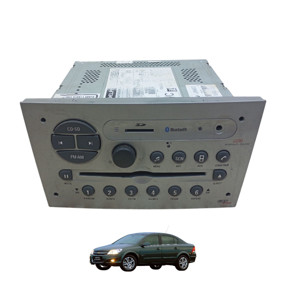 Rádio Som Bluetooth Vectra 2007 2008 2009 2010 2011 Original
