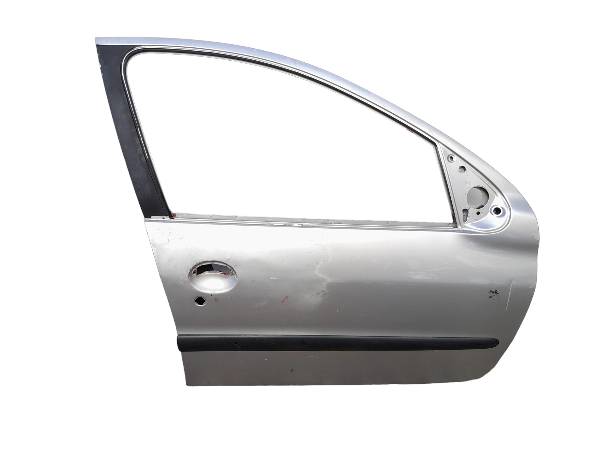 Porta Dianteira Direita Peugeot 206 207 4 Portas Original Dianteira Direito Prata 1