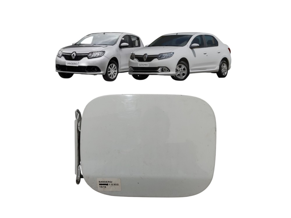 Portinhola Tanque Combustível Sandero Logan  2016 A 2020 Branco 2018 1