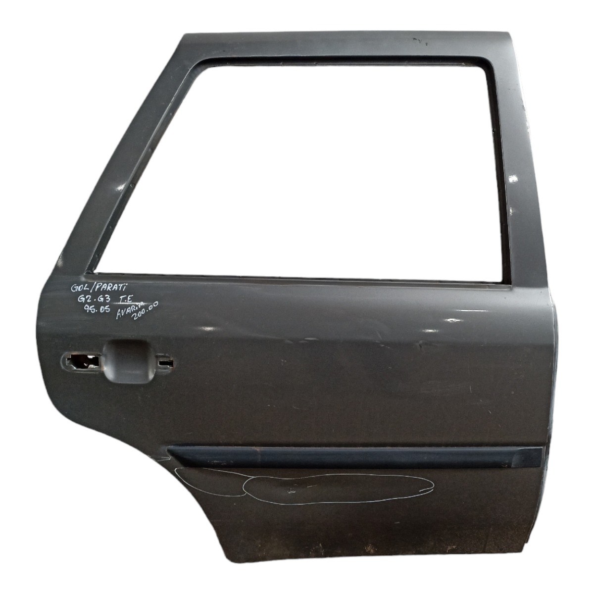 Porta Traseira Direita Gol Parati 1995 1996 G2 G3 C/avaria Traseira Direito Cinza 1