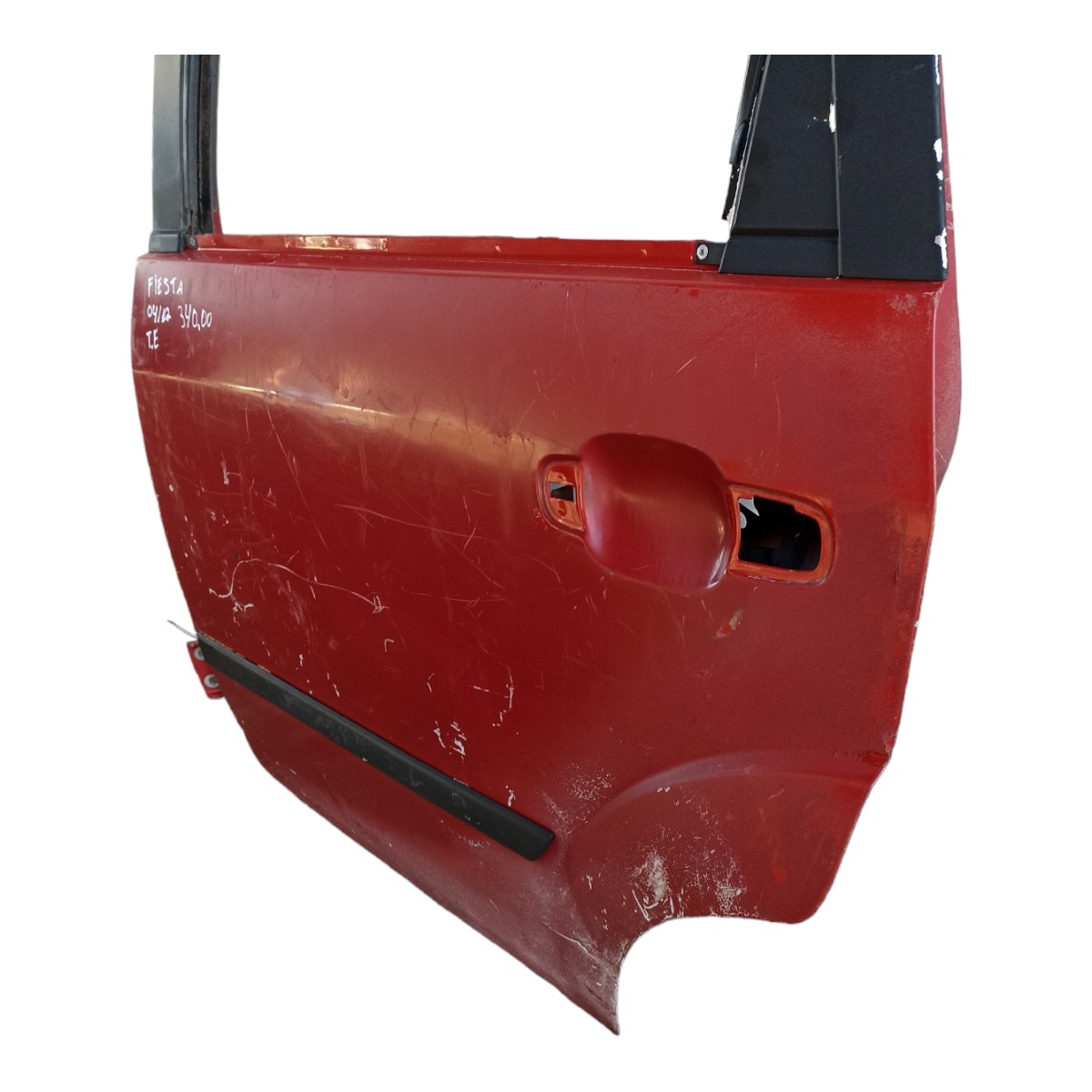 Porta Traseira Esquerda Ford Fiesta 2004 A 2012 Com Avarias Traseira Esquerda Vermelho 3