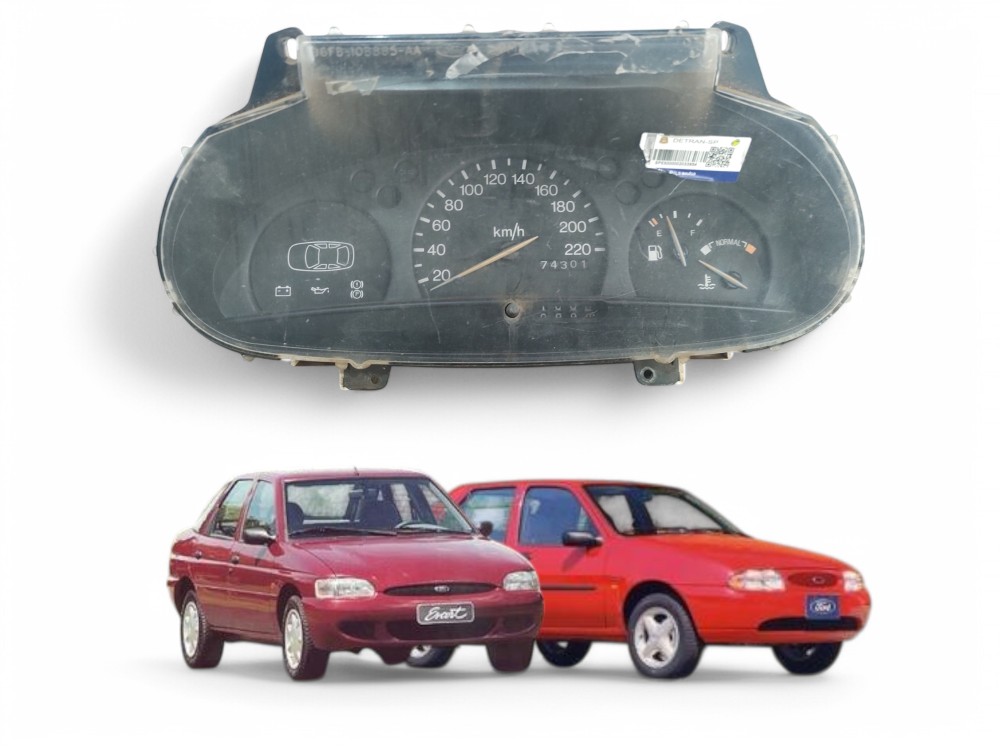 Painel Instrumento Ford Escort Fiesta Zetec 1996 A 2000 Preto