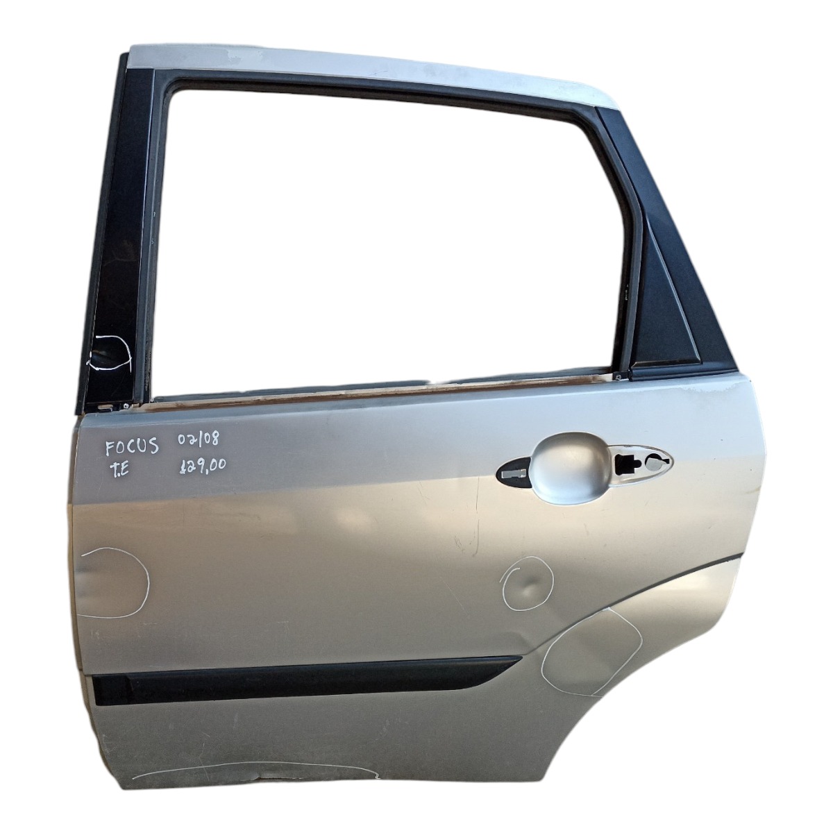 Porta Traseira Esquerda Ford Focus 2002 A 2008 Com Avarias Traseira Esquerdo Prata 1