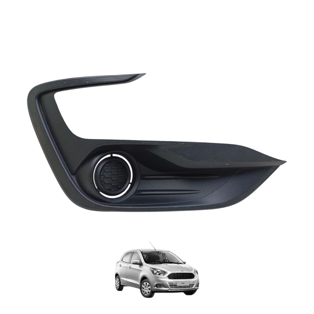 Moldura Farol Milha Direito Ford Ka 2018 A 2021 J7bb15a298 Preto Direito
