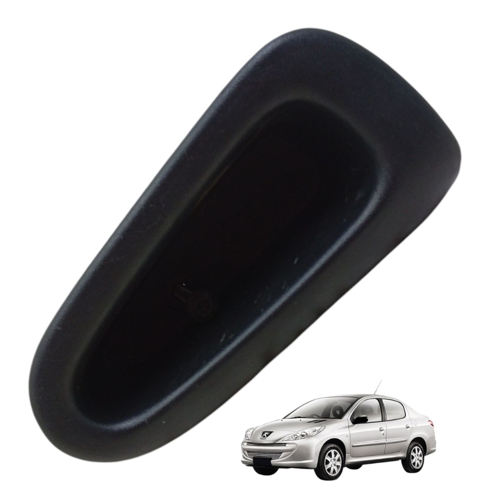 Puxador Moldura Interno Porta Traseira Direita Peugeot 207 Preto