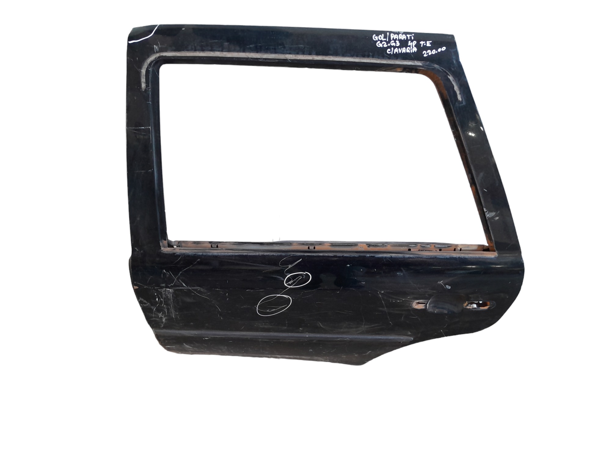 Porta Traseira Esquerda Volkswagen Gol Parati G2 G3 C/avaria Traseira Esquerda Preto 3