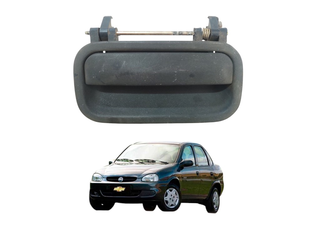 Maçaneta Externa Traseira Direita Corsa Classic  1994 A 2002 Preto Traseira 1