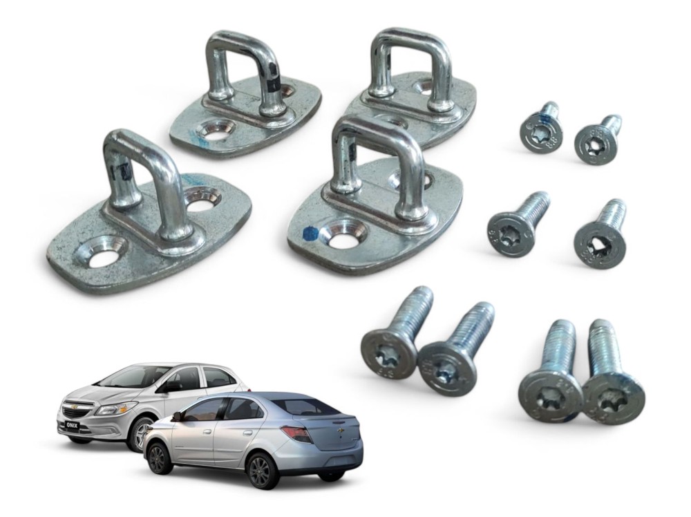 Kit Batentes Trinco Fechadura Onix Prisma 2013 A 2019