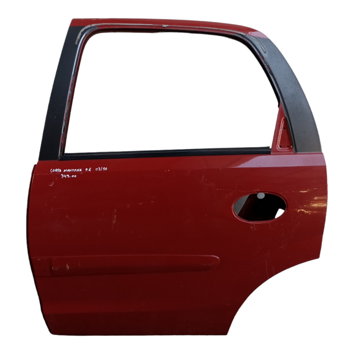 Porta Traseira Esquerda Corsa Montana 2003 A 2010 Traseira Esquerda Vermelho 2