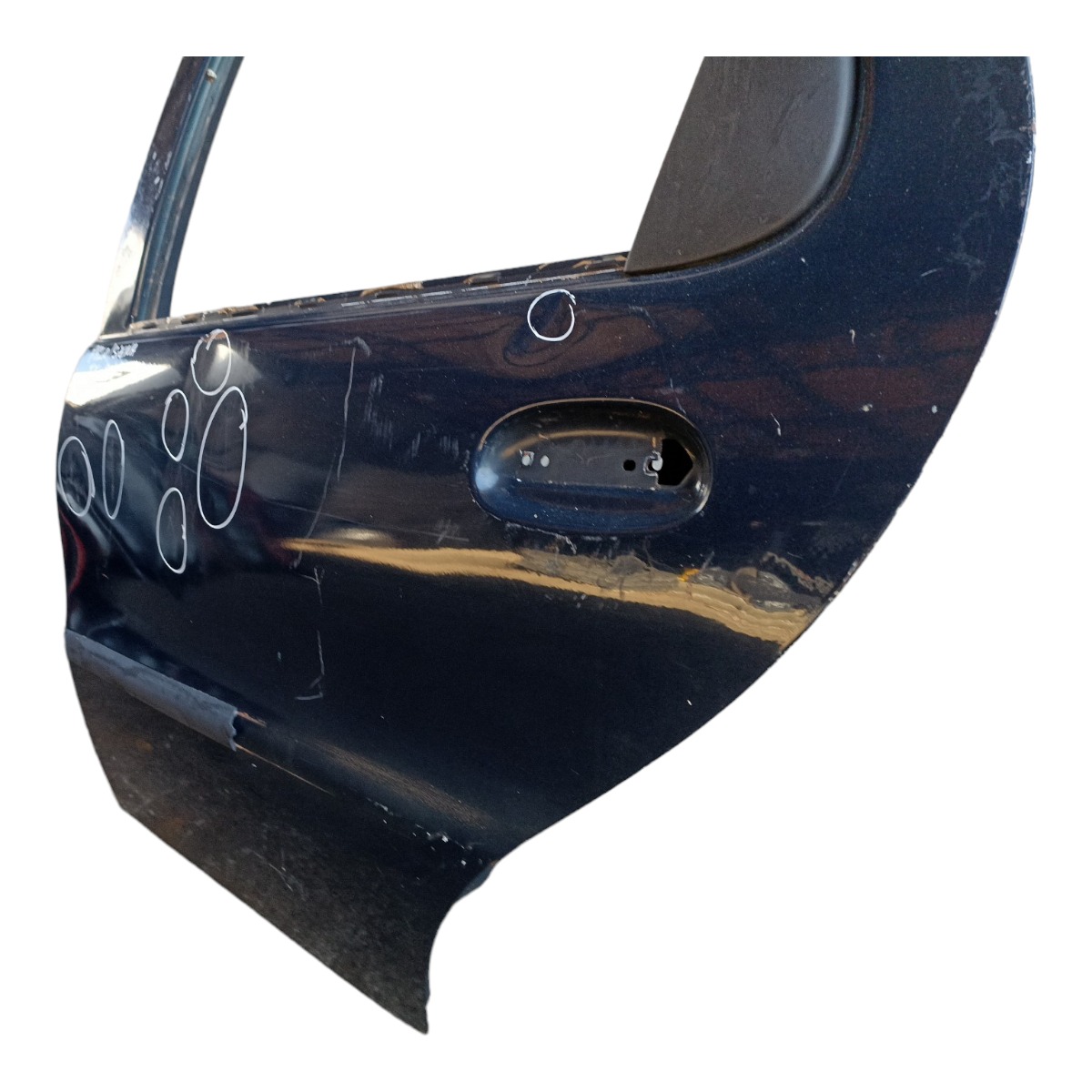 Porta Traseira Esquerda Fiat Palio Siena 1996/2003 Avarias Traseira Esquerdo Azul 2