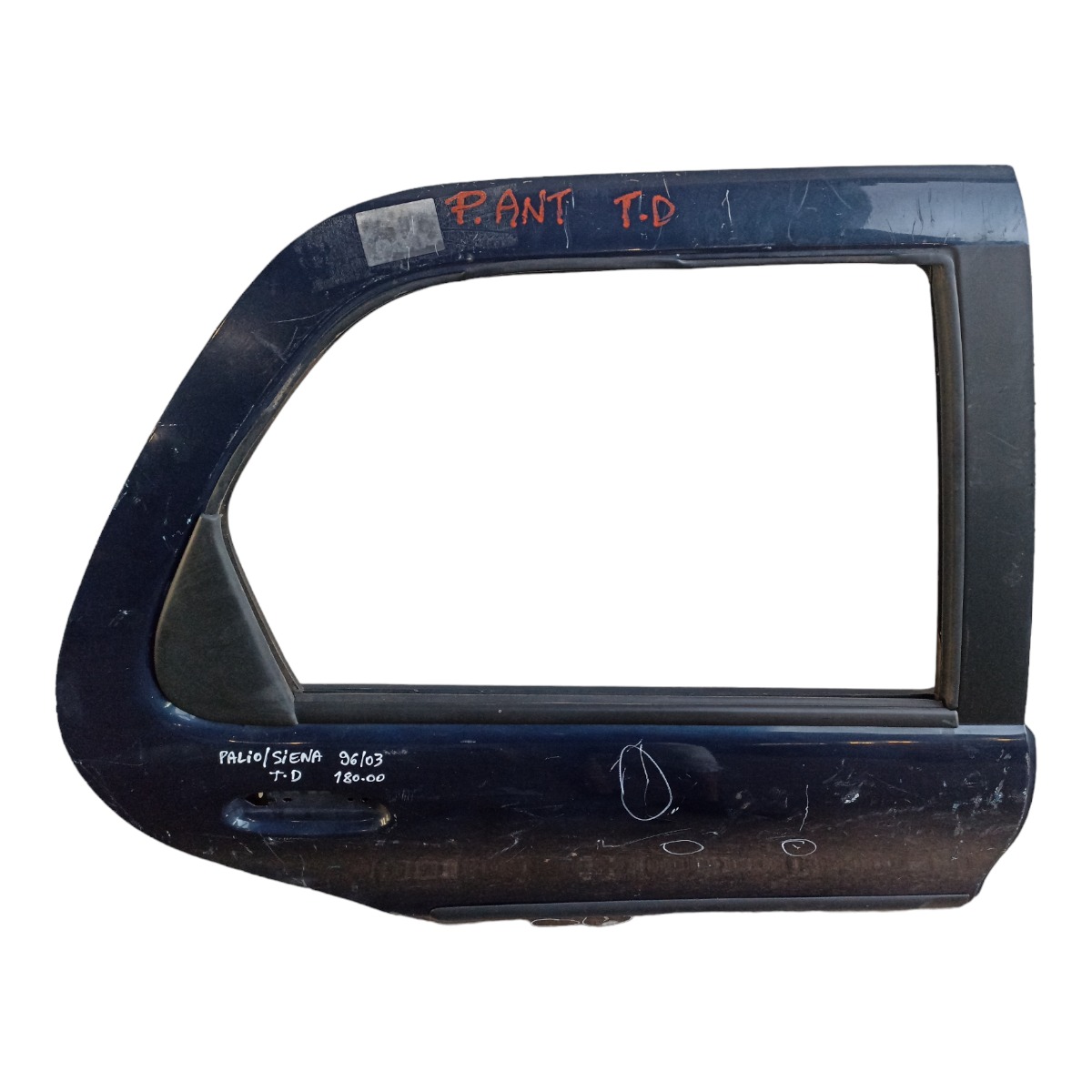 Porta Traseira Direita Fiat Palio Siena 1996 A 2003  Traseira Direito Azul 3