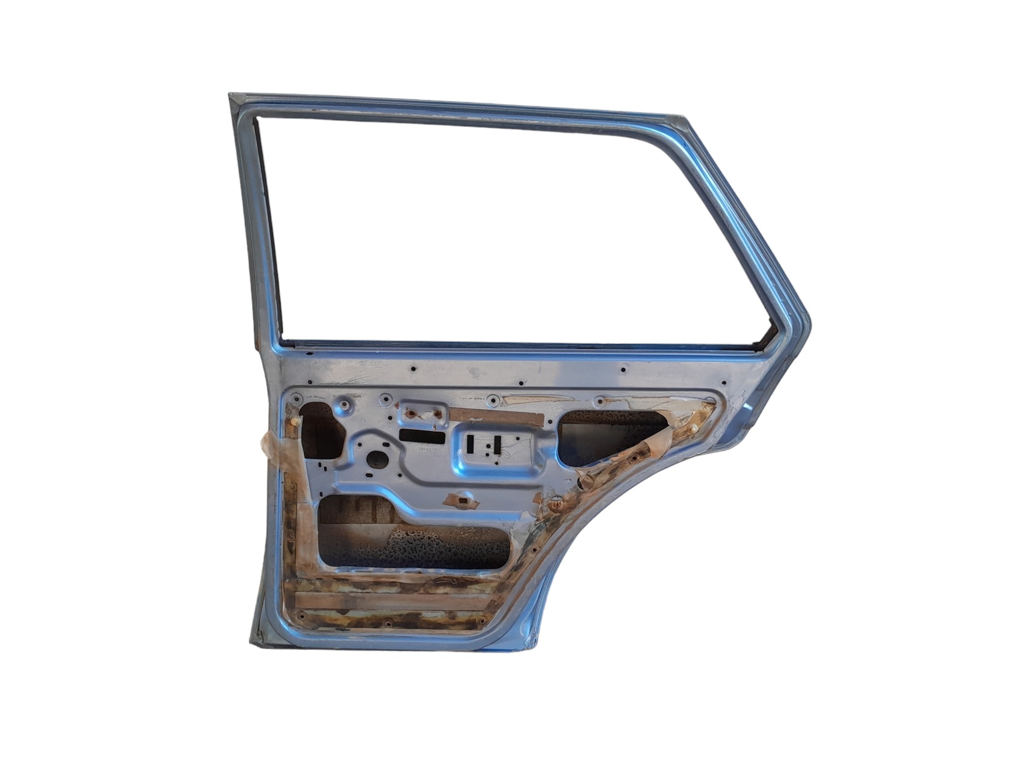 Porta Traseira Direita Vw Voyage Voyage Quadrado Filé  Traseira Direito Azul 5