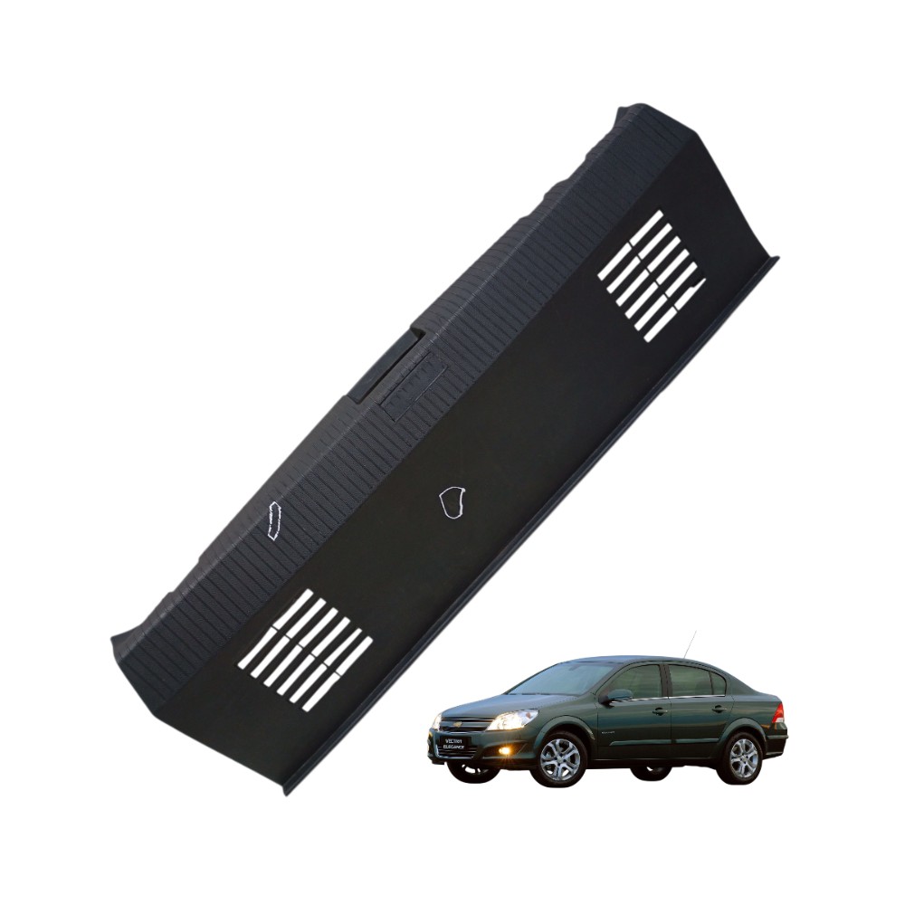 Moldura Soleira Tampa Tras Vectra Sedan 2007 2008 A 2011 Preto