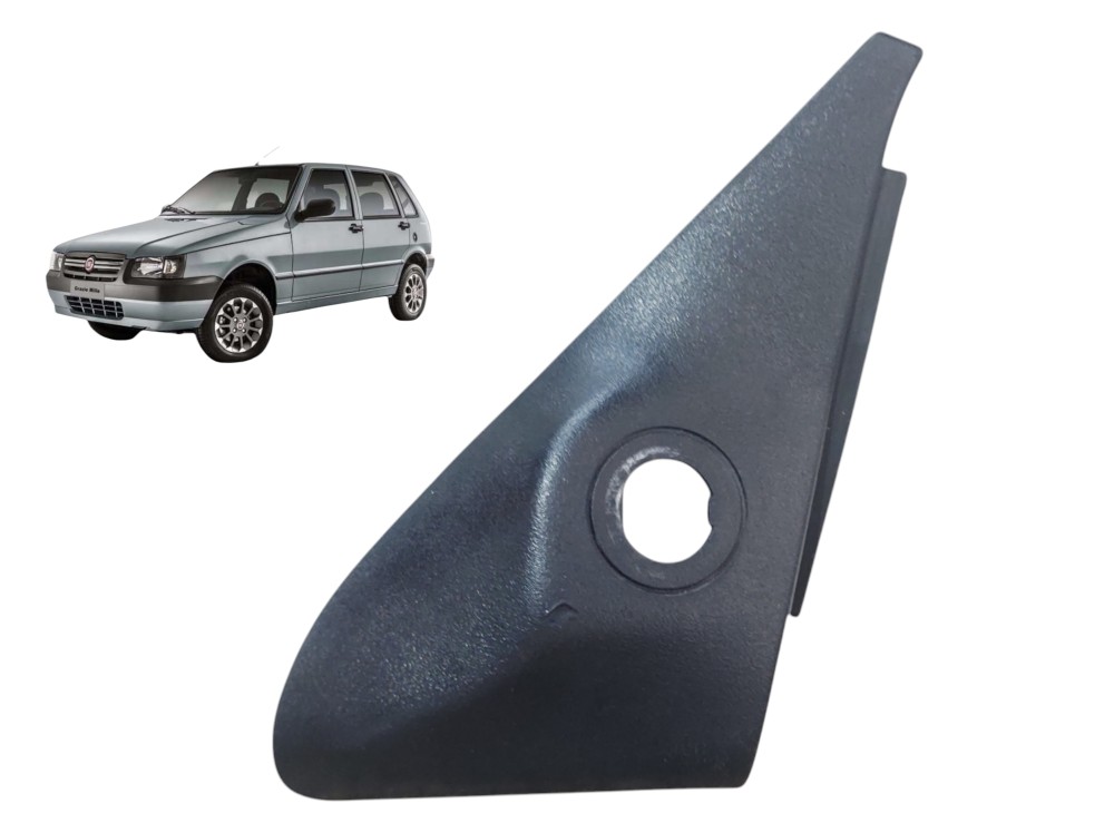 Moldura Interna Retrovisor Direito Uno Mille 2004 A 2011 Preto