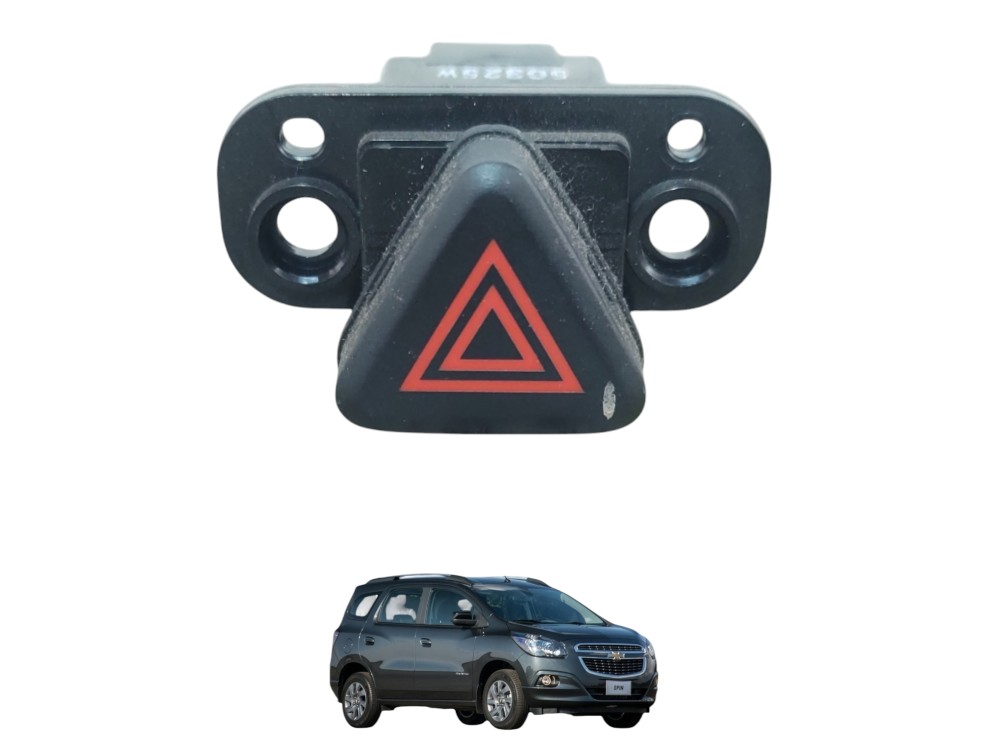 Botão Interruptor Pisca Alerta Cobalt Spin Cruze 2013 A 2016 Preto
