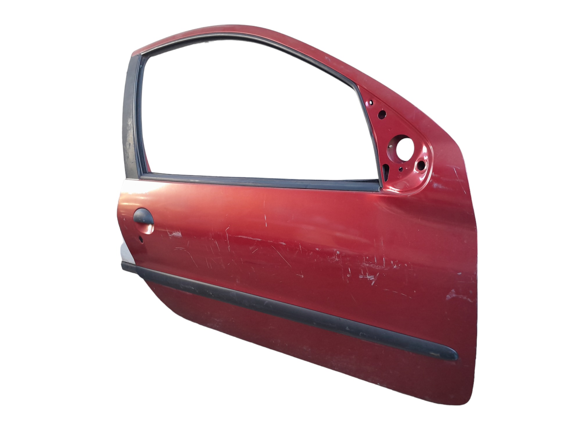 Porta Lado Direito Peugeot 206 207 2 Portas Original  Dianteira Direito Vermelho 2