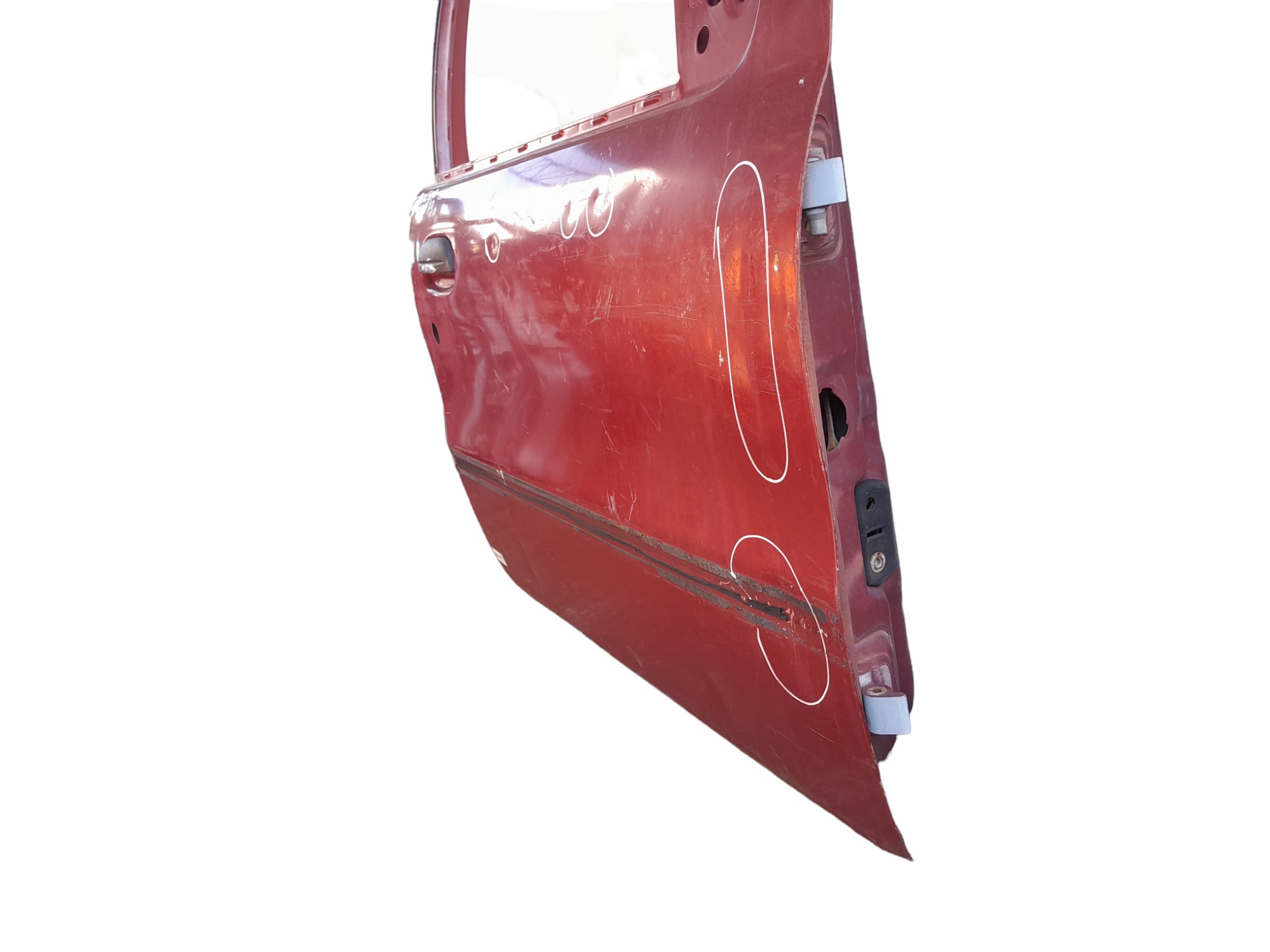 Porta Dianteira Direita Fiat Palio Siena 1996 A 2003 Detalhe Dianteira Direito Vermelho 2