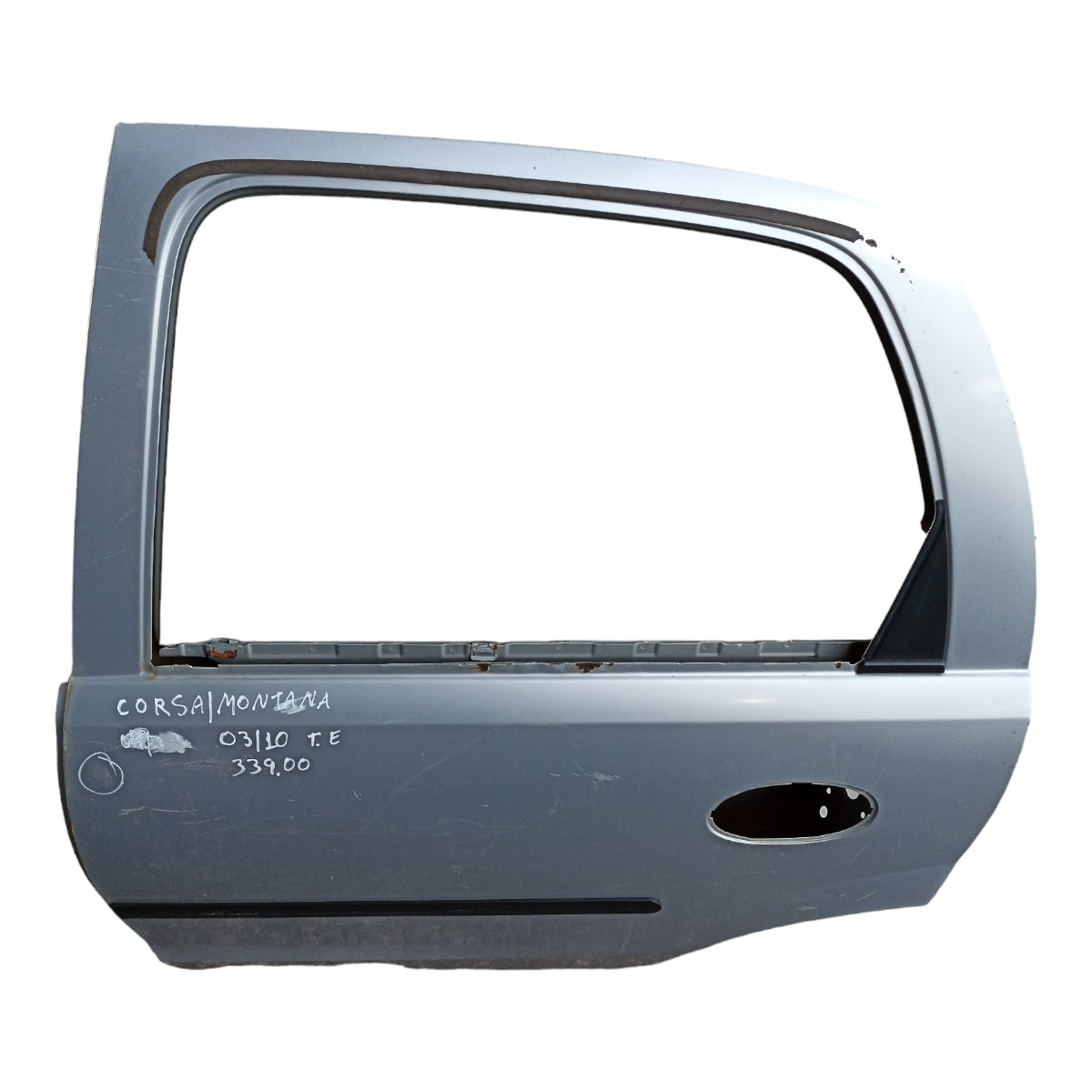 Porta Traseira Esquerda Chevrolet Corsa Montana 2003/2010 Traseira Esquerda Prata 3