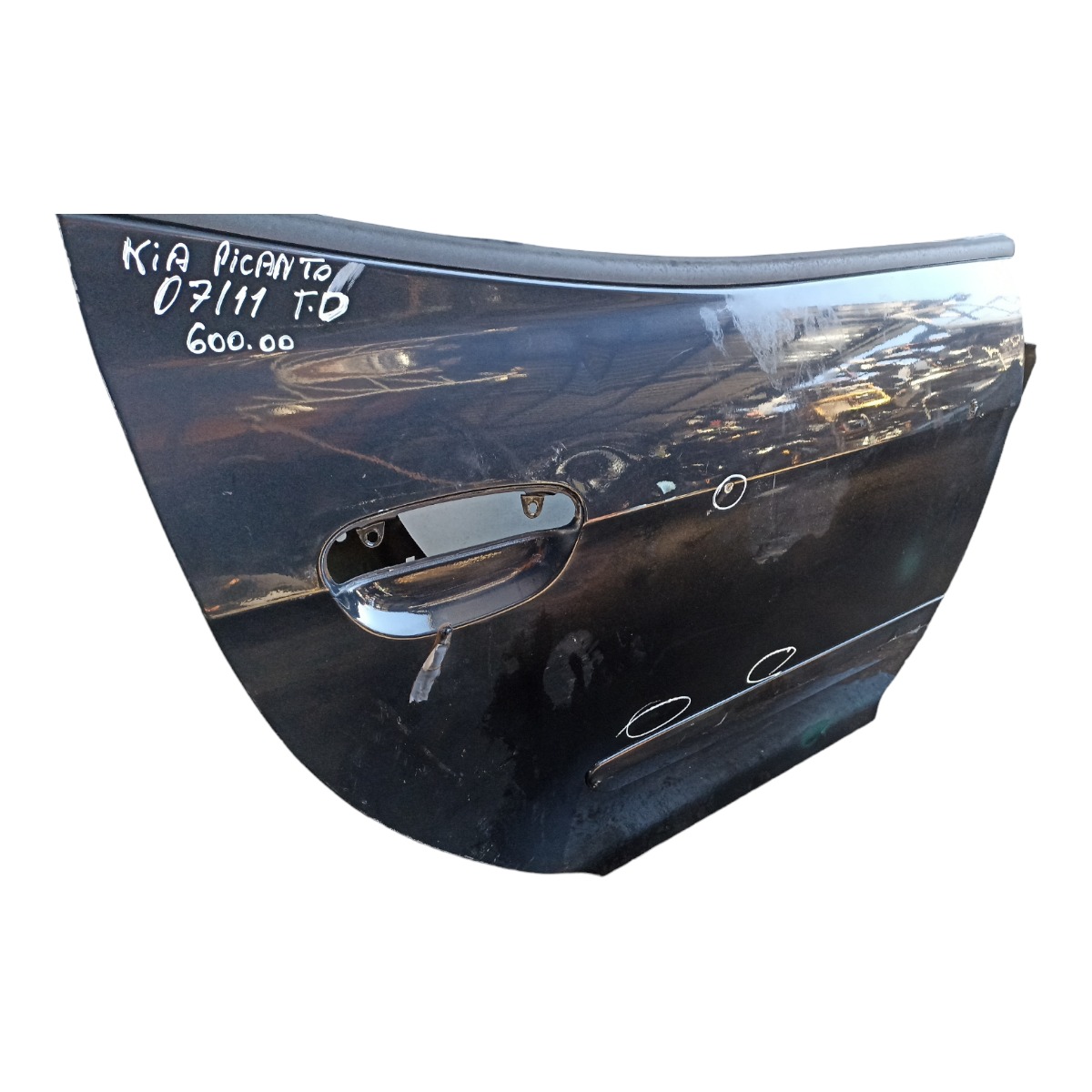 Porta Traseira Direita Kia Picanto 2007 2008 2009 2010 2011 Traseira Direito Preto 3