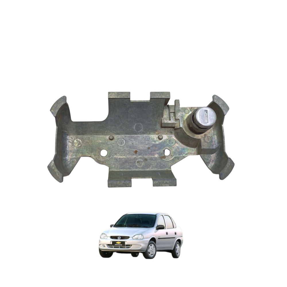 Suporte Maçaneta Porta Diant Direita Corsa Classic Sem Chave Prata Dianteira