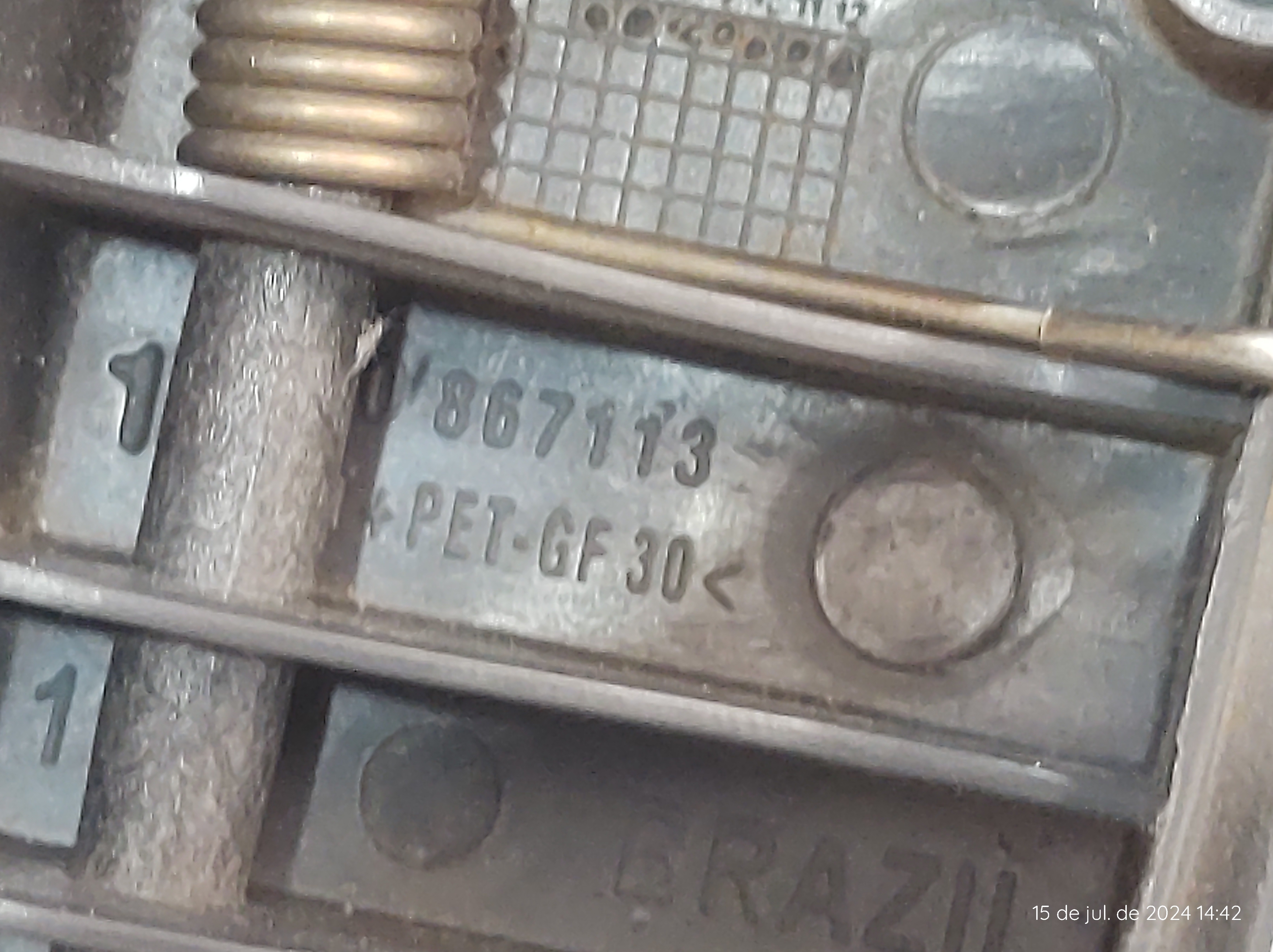 Maçaneta Interna Dianteira Esquerda Fox 2 Portas 5z0867113 Cinza Dianteira 6