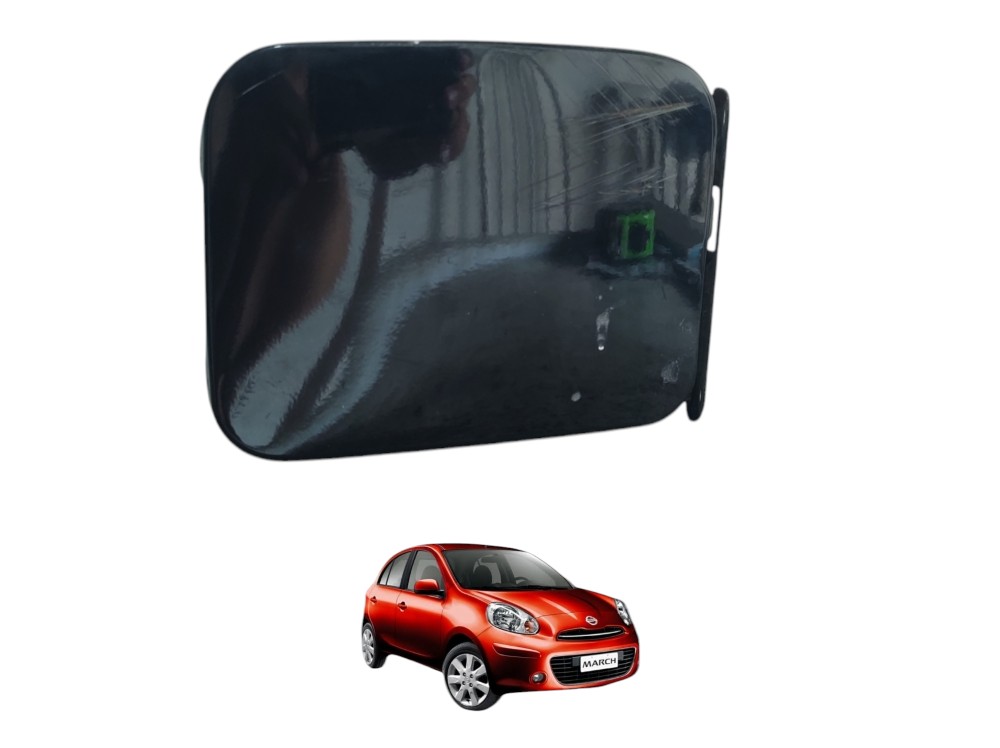 Portinhola Tampa Combustível Nissan March 2011 A 2015 Preto 2013