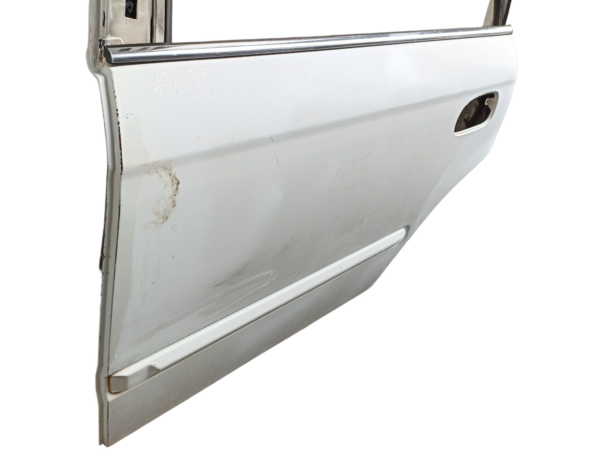 Porta Traseira Esquerda Honda Civic 1997 A 2000  Traseira Esquerdo Branco 3