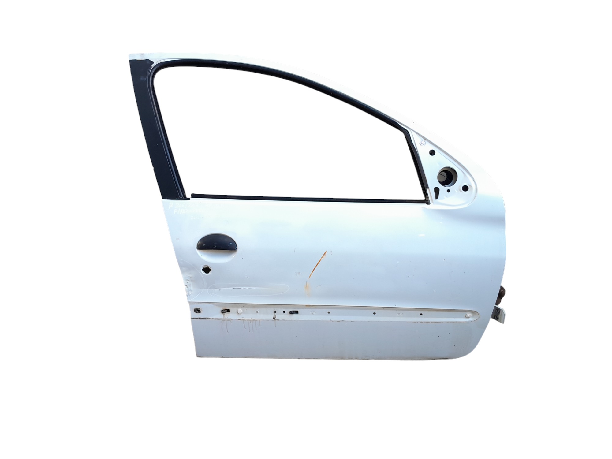 Porta Dianteira Direita Peugeot 206 207 4p Para Recuperar  Dianteira Direito Branco