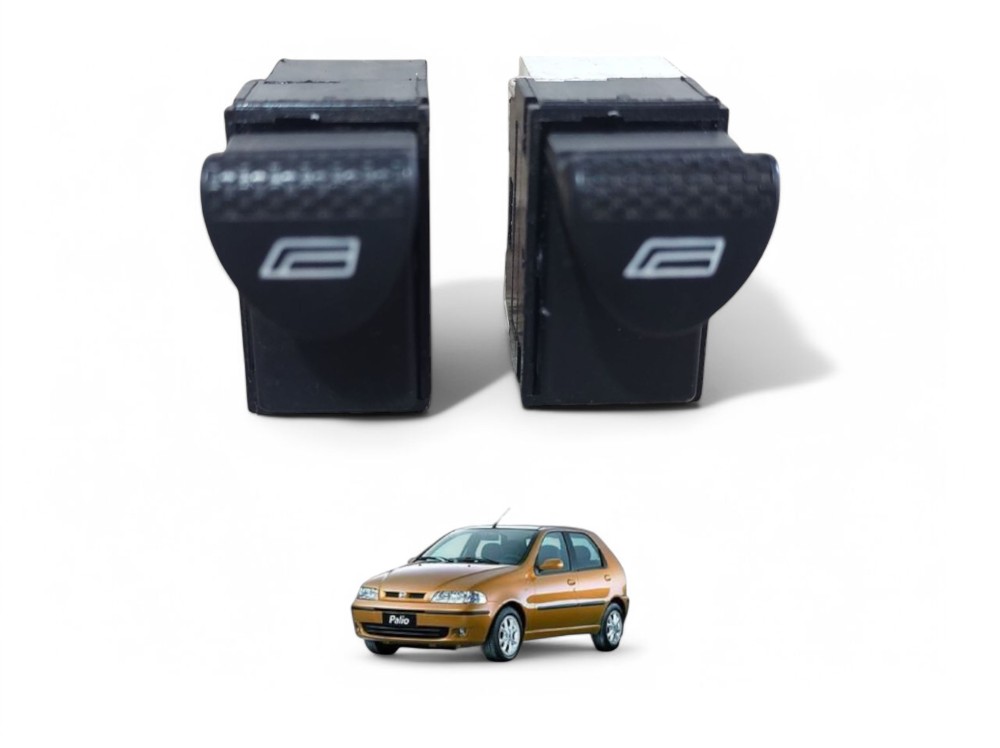Botão Vidro Elétrico Dianteiro Esquerdo Palio 2000 A 2003
