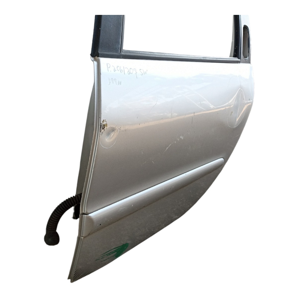 Porta Traseira Esquerda Peugeot 206 207 Sw Com Detalhe Traseira Esquerdo Prata 5