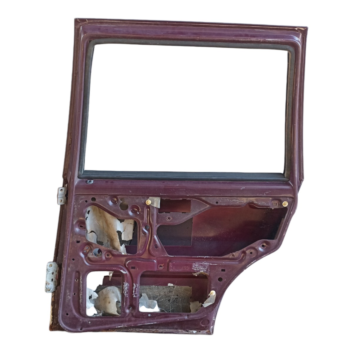 Porta Traseira Direita Fiat Uno 1985 A 2003 Original  Traseira Direito Vermelho 5