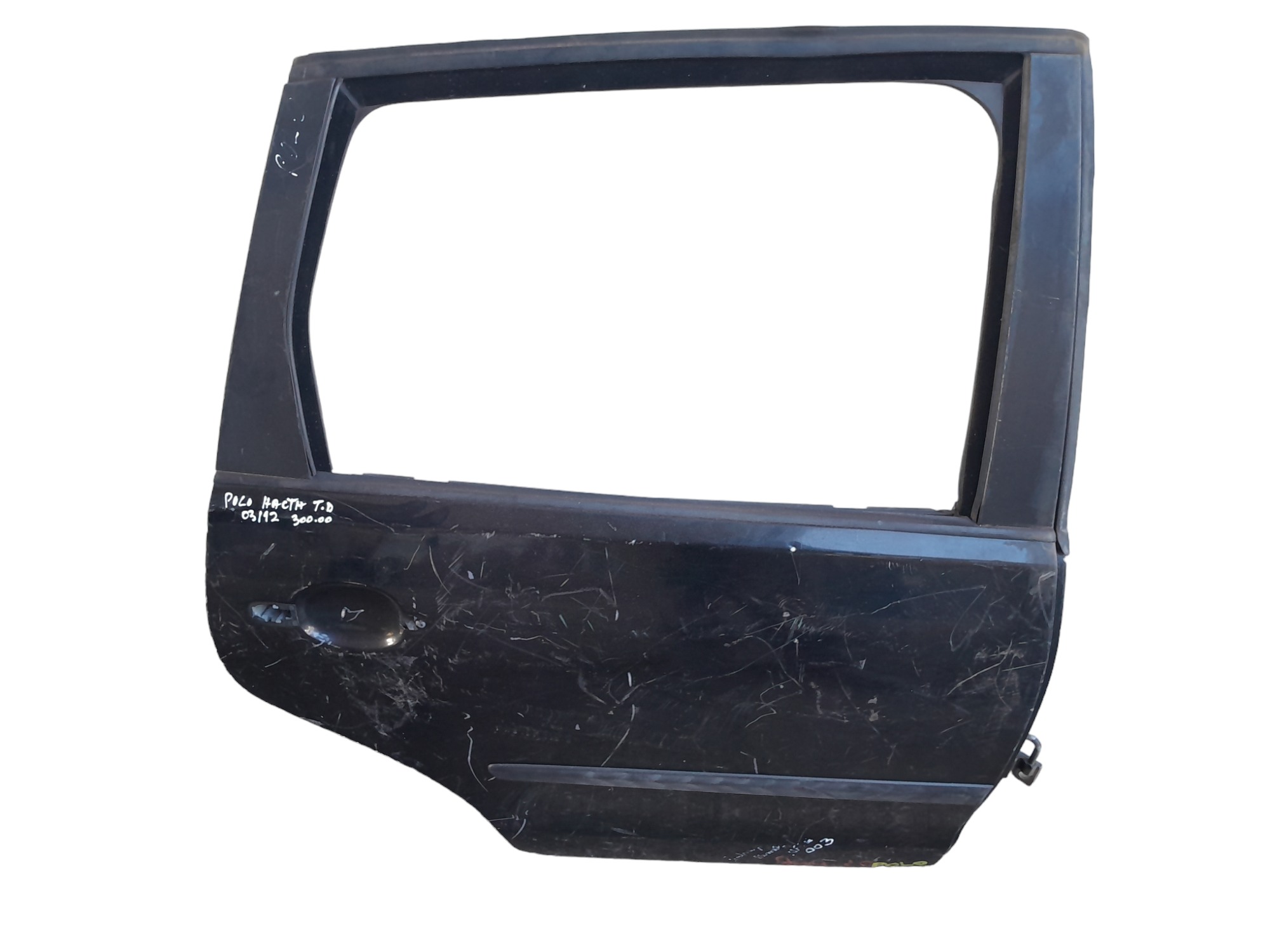 Porta Traseira Direita Volkswagen Polo Hacth 2003/2012 Traseira Direita Preto 4