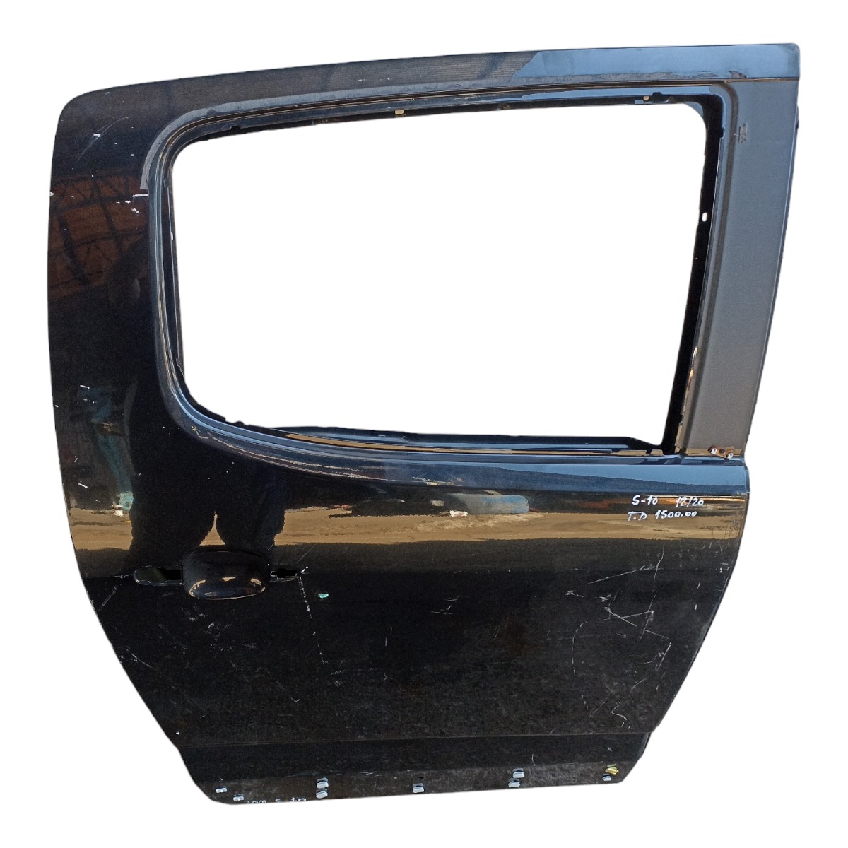 Porta Traseira Direita S10 2012 A 2020 Original Traseira Direito Preto 3