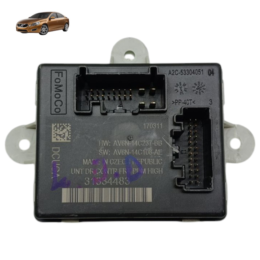 Módulo Porta Dianteira Direita Volvo S60 T4 2011 2012 2013 1