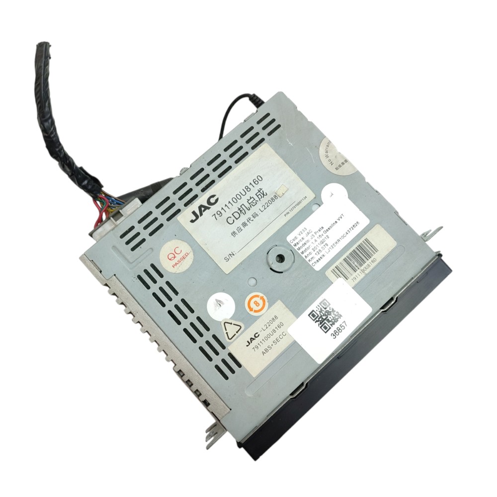 Rádio Original Jac J3 2011 2012 2013 2014 2015 2016 2