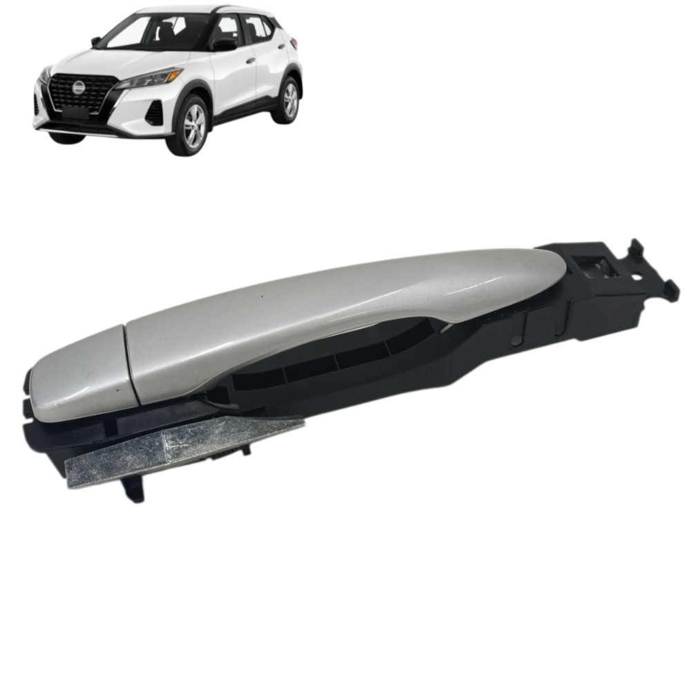 Maçaneta Externa Traseira Esquerda Nissan Kicks 2024 2023 Preto/prata Traseira
