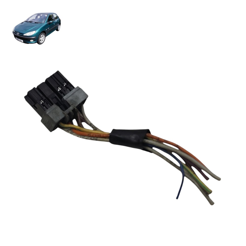 Plug comando botão vidro porta dianteira Peugeot 206 2001 02 1