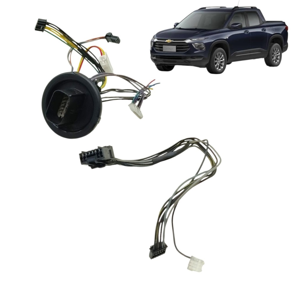 Par plug conector interno farol esquerdo gm montana 2026