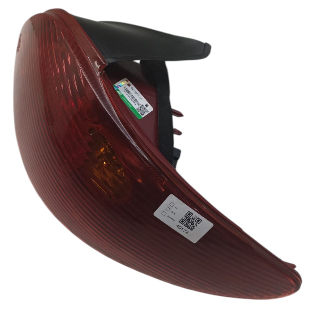 Lanterna Traseira Direita Peugeot 206 2006 2007 2008 2009 10 Direito/passageiro Vermelho 2
