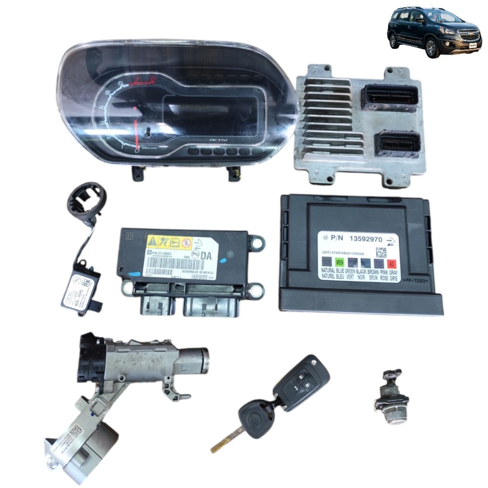 Kit Code Módulo Injeção Gm Spin 1.8 8v Activ Automático 2016